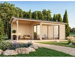 PALMAKO Gartenhaus &raquo;Amanda&laquo;, Aufstellma&szlig;e BxTxH: 712 x 340 x 280 cm,