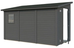 PALMAKO Ger&auml;tehaus &raquo;Mia&laquo;, Aufstellma&szlig;e BxTxH: 354 x 178 x 210 cm, lackiert, Holz