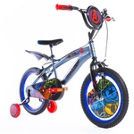 Kinderfahrrad &raquo;Avengers&laquo;, Grau, 16 Zoll - blau - Gr&ouml;&szlig;e 16 Zoll