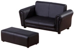 HOMCOM Kindersofa, LxBxH: 83 x 42 x 41 cm - schwarz