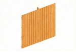SKANHOLZ Carport-R&uuml;ckwand, 362 x 330 cm, eiche hell, Holzart: Fichte - beige