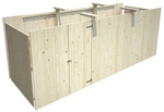 PALMAKO Ger&auml;teraum, Fichtenholz, transparent