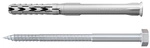 FISCHER Langschaftd&uuml;bel &raquo;SXR&laquo;, 10 mm x 100 mm, inkl. Schrauben - silberfarben