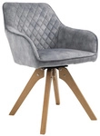 SalesFever Essgruppe, 5-teilig, 1 Tisch + 4 St&uuml;hle - grau