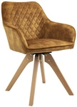 SalesFever Essgruppe, 5-teilig, 1 Tisch + 4 St&uuml;hle - goldfarben