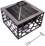Redfire Feuerschale &raquo;Mikor&laquo;, quadratisch, LxBxH: 55x55x45 cm, schwarz