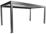 BIOHORT Pergola &raquo;Gr. 5x3&laquo;, BxHxT: 552,5 x 264 x 312 cm, quarzgrau-metallic/wei&szlig;