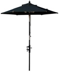 Cinas Sonnenschirm, f&uuml;r den Balkon, D 1,8 cm, schwarz