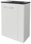 FACKELMANN Waschplatz-Set &raquo;SBC G&auml;ste Bad&laquo;, 45cm links Wei&szlig; - weiss