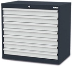 Simplaflex Schubladenschrank, BxHxT: 90 x 82 x 57,5 cm - grau