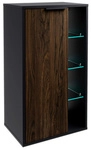 FACKELMANN Midischrank &raquo;B.Paris&laquo;, BxHxT: 47 x 84,2 x 32 cm, Schwarz matt - braun