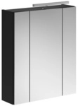 xonox.home Spiegelschrank &raquo;Linus&laquo;, BxHxT: 60 x 70 x 18 cm, beleuchtet - schwarz