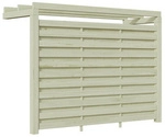 WEKA Carport-R&uuml;ckwand, St&auml;rke 19 mm, KDI - gruen