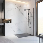 SCHULTE Duschwand &raquo;Alexa Style 2.0 Walk In&laquo;, 120 x 200 cm, Gunmetal - grau
