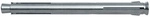 FISCHER Langschaftd&uuml;bel, 10 mm x 132 mm, inkl. Schrauben - silberfarben