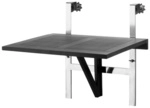 Cinas Balkonklapptisch, (BxL): 65 x 51 cm, mattschwarz