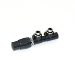 XIMAX Mittenanschlussgarnitur, (BxLxT): 4,3 x 5,8 x 19 cm, anthrazit, Stahl,