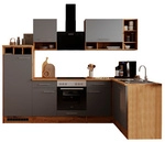 RESPEKTA K&uuml;chenleerzeile &raquo;Hilde&laquo;, HxBxT: 205 x 280 x 172 cm, ohne E-Ger&auml;te - grau