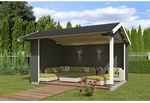 LASITA MAJA Gartenhaus &raquo;San Diego&laquo;, BxHxT: 645 x 273,6 x 389 cm (Au&szlig;enma&szlig;...
