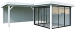 PALMAKO Pavillon &raquo;Lenna&laquo;, Aufstellma&szlig;e BxTxH: 628 x 628 x 245 cm, lackiert,...