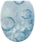 Sanilo WC-Sitz &raquo;Bubbles&laquo;, mit Schnellverschluss Bubbles, Blau, Oval