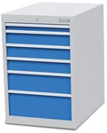 Bedrunka + Hirth Schubladenschrank &raquo;&laquo;, BxHxT: 55,5 x 81,9 x 73,6 cm, grau/blau