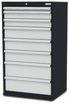 Simplaflex Schubladenschrank, BxHxT: 70 x 122 x 57,5 cm - grau