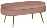 SalesFever Hocker, H&ouml;he: 40 cm, rose/goldfarben - rosa
