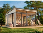 PALMAKO Gartenhaus &raquo;Saga&laquo; - braun