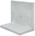 Diephaus L-Stein, LxBxH: 40 x 100 x 30 cm - grau