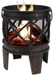 TEPRO Feuerstelle &raquo;Gracewood&laquo;, H&ouml;he: 53 cm, schwarz/bronzefarben
