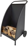 FIREFIX&reg; Kaminholzwagen, Stahl, schwarz, mit R&auml;dern
