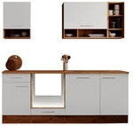 RESPEKTA K&uuml;chenleerzeile &raquo;Hilde&laquo;, HxBxT: 205 x 220 x 60 cm - weiss