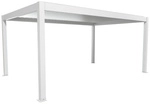 BIOHORT Pergola &raquo;Gr. 5x3,5&laquo;, BxHxT: 552,5 x 264 x 367,5 cm, wei&szlig;/silber-metallic -
