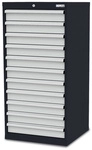 Simplaflex Schubladenschrank, BxHxT: 60 x 122 x 57,5 cm - grau