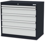 Simplaflex Schubladenschrank, BxHxT: 90 x 82 x 57,5 cm - grau