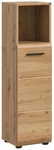 Badezimmerschrank, BxHxT: 30 x 110 x 30 cm - braun