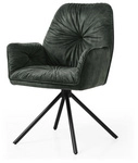 SalesFever Stuhl, H&ouml;he: 90 cm, dunkelgruen/schwarz