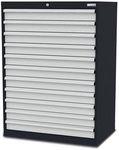 Simplaflex Schubladenschrank, BxHxT: 90 x 122 x 57,5 cm - grau