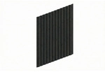 SKANHOLZ Carport-Seitenwand, 230 x 330 cm, anthrazit, Holzart: Fichte - schwarz