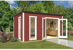 LASITA MAJA Blockbohlenhaus &raquo;Palermo&laquo;, BxHxT: 400 x 228 x 300 cm (Au&szlig;enma&szlig;...