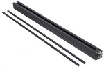 FLORAWORLD Pfosten, anthrazit, Aluminium, BxT: 6,8 x 6,8 cm - schwarz