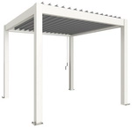 BIOHORT Pergola &raquo;Gr. 3x3&laquo;, BxHxT: 312 x 264 x 312 cm, wei&szlig;/silber-metallic -