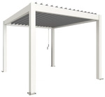 BIOHORT Pergola &raquo;Gr. 3x 3,5&laquo;, BxHxT: 312 x 264 x 367,5 cm, wei&szlig;/silber-metallic -