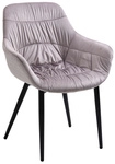 SalesFever Armstuhl, BxH: 63 x 81,5 cm, Samt (100% Polyester)/Metall - rosa