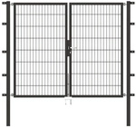 GAH ALBERTS Doppeltor &raquo;Flexo&laquo;, BxH: 224 x 1600 cm, feuerverzinkter Stahl - schwarz