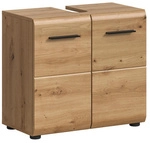 Badezimmerschrank, BxHxT: 60 x 54 x 60 cm - braun