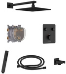 Chris Bergen Duschsystem Unterputz &bdquo;Aquatronic", schwarz matt