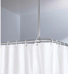 KLEINE WOLKE Deckenhalter-Stange, B: 2,5 cm - silberfarben