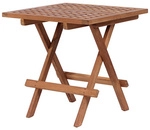 DEVRIES Beistelltisch &raquo;Woodie&laquo;, BxHxT: 50 x 50 x 50 cm, Tischplatte: Teakholz -